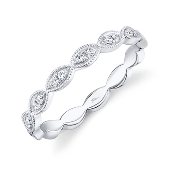 14K WHITE GOLD DIAMOND FASHION TWIST RING 002-110-15756