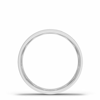 PLATINUM 6MM FLAT TOP HIGH POLISH WEDDING BAND 001-405-10444