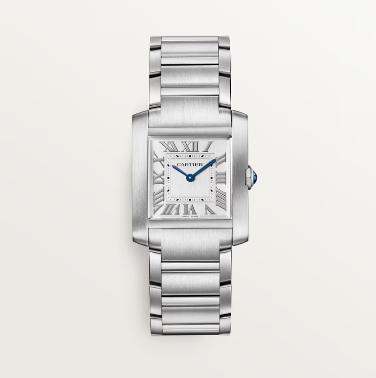 Cartier MEDIUM TANK FRANCAISE QUARTZ ROMAN NUMERALS ON BRACELET