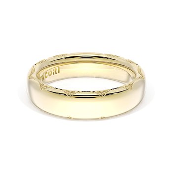 18K YELLOW GOLD FOUNDERS COLLECTION HIGH POLSIHED 6MM WEDDING BAND 002-405-10431