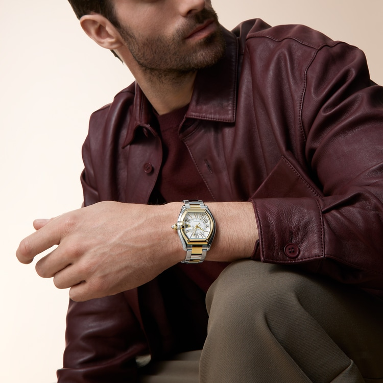 Cartier STEEL AND 18K YELLOW GOLD ROADSTER LARGE MODEL AUTOMATIC
