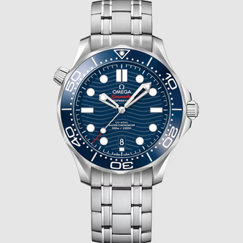 Omega STAINLESS STEEL SEAMSTER PLANET OCEAN 600M 42MM BLACK DIAL