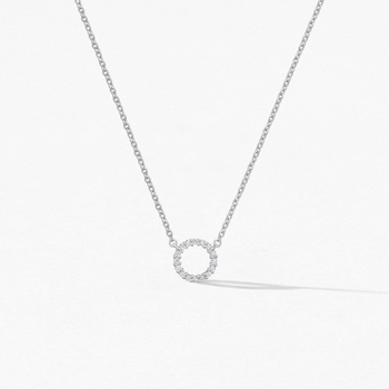 SMALL SIGNATURE DIAMOND CIRCLE PENDANT 001-165-09589