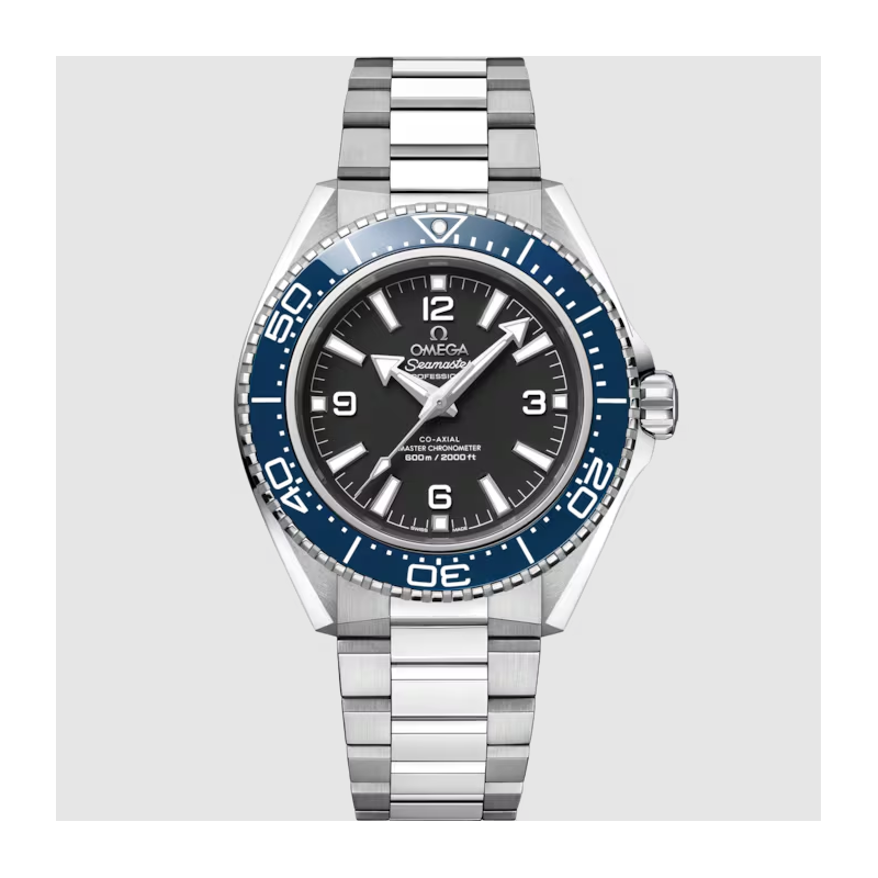Omega STAINLESS STEEL SEAMSTER PLANET OCEAN 600M 42MM BLACK DIAL