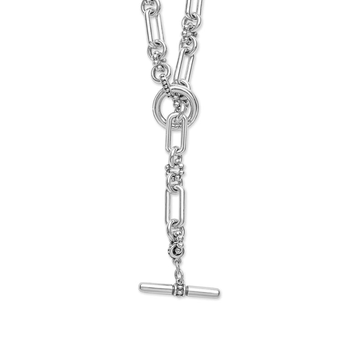 STERLING SILVER 6MM PETITE CAVIAR LINK NECKLACE 18'' 006-640-02494