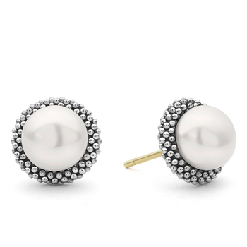 STERLING SILVER LUNA PEARL 8MM STUD 002-645-02317