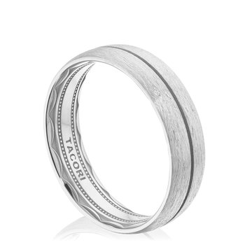 PLATINUM CLASSIC STREAMLINE 6MM BRUSH FINISHED WEDDING BAND 001-405-10445
