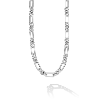 STERLING SILVER 6MM PETITE CAVIAR LINK NECKLACE 18'' 006-640-02494