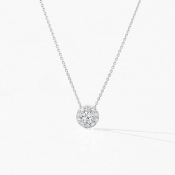 18K WHITE GOLD ROUND DIAMOND FULFILLMENT PENDANT SMALL 006-165-10087