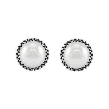 STERLING SILVER LUNA PEARL 8MM STUD 002-645-02317