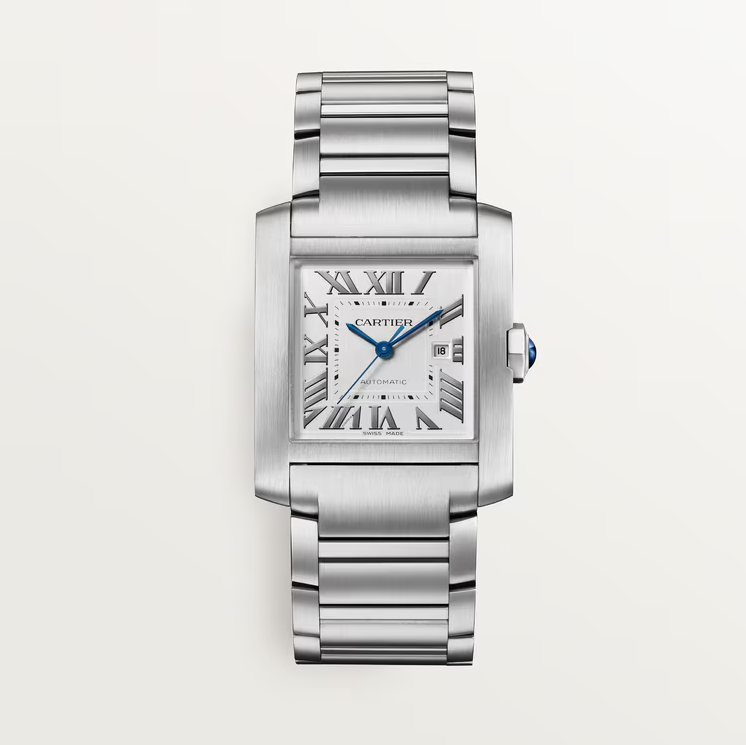 Cartier STAINLESS STEEL LARGE TANK FRACAISE AUTOMATIC WITH ROMAN