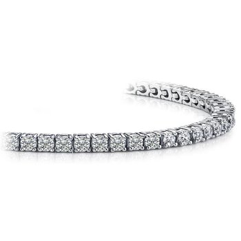 3.50 Carat T.W. White Gold Diamond Tennis Bracelet 3-50-CARAT-T-W-WHITE-GOLD-DIAMOND-TENNIS-BRACELET