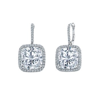 3.00 Carat T.W. Cushion Cut White Gold halo Diamond Studs 3-00-CARAT-T-W-CUSHION-CUT-WHITE-GOLD-HALO-DIAMOND-STUDS