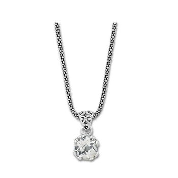Glow Necklace-White Topaz 59672PSLWTCH