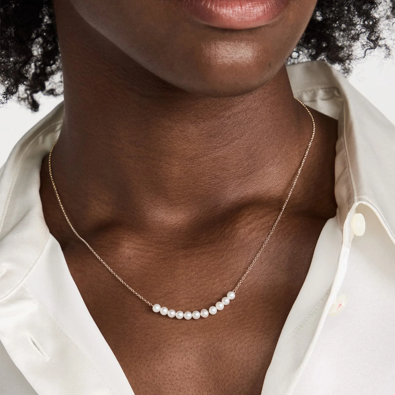 ◇VINTAGE HOLLYWOOD◇ Pixel Smile Pearl Necklace_VH23N4NE102 VINTAGE HOLLYWOOD / Pixel Smile Pearl Necklace - Now In Seoul