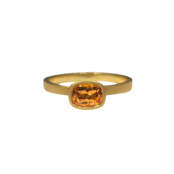 Spessartite Garnet Bezel Ring 200-994