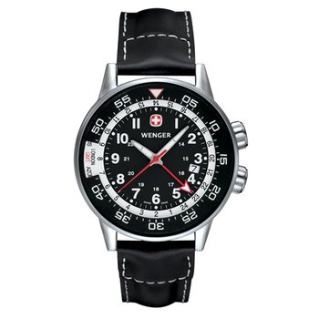 Wenger 72755 フィールドトラベラー Eisen Watches Wenger Mens Black Commando Traveler Watch SE1363080