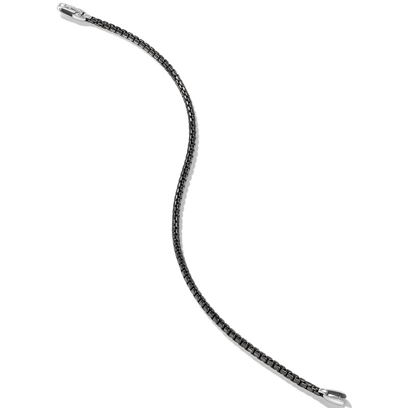 Rockyu Men's Denim Chain Bracelet - Stainless Steel Thin Silver Bracelet Gift 11 thumbnail image