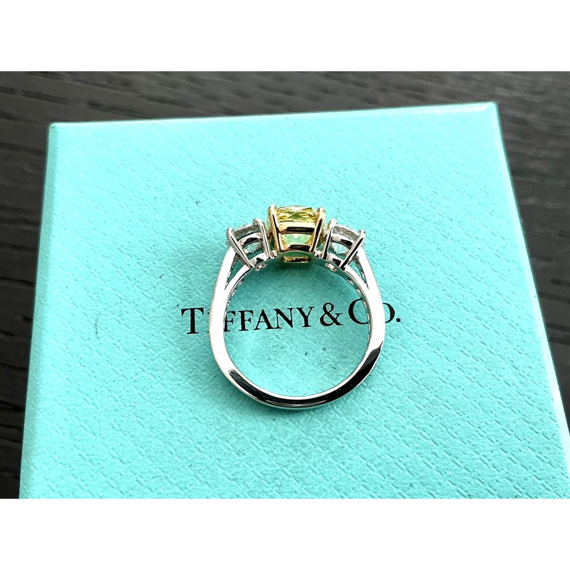 Tiffany Fancy Vivid Yellow Diamond Ring on Sale