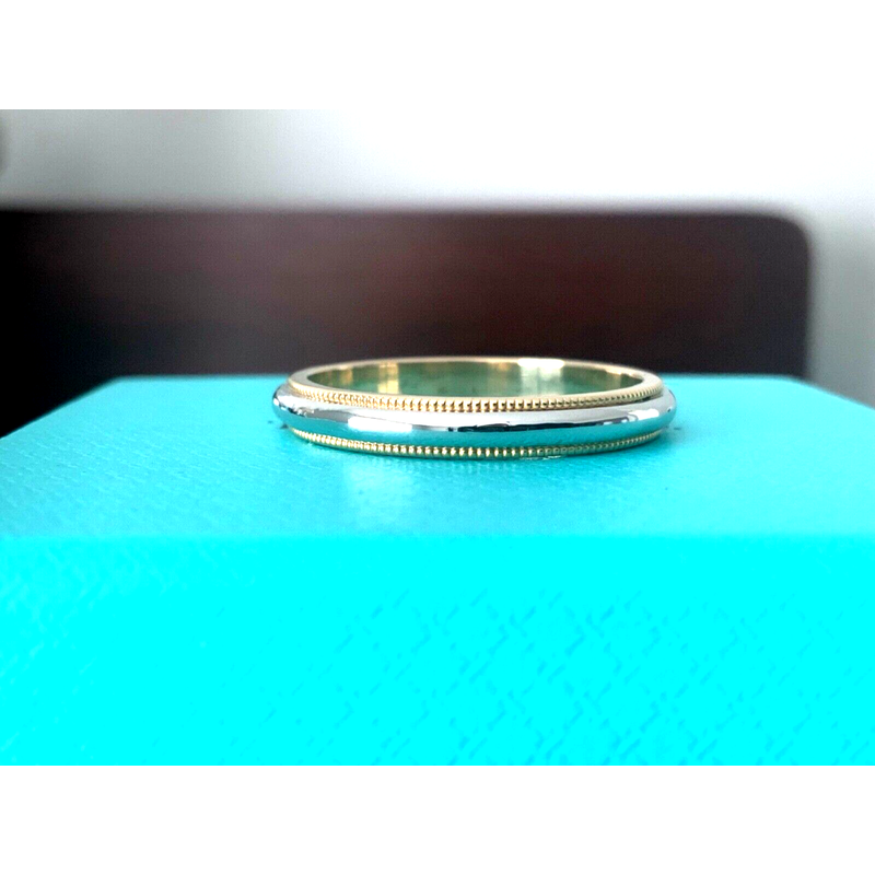 Pre-Loved Jewelry Tiffany Platinum and 18k Gold Wedding Band