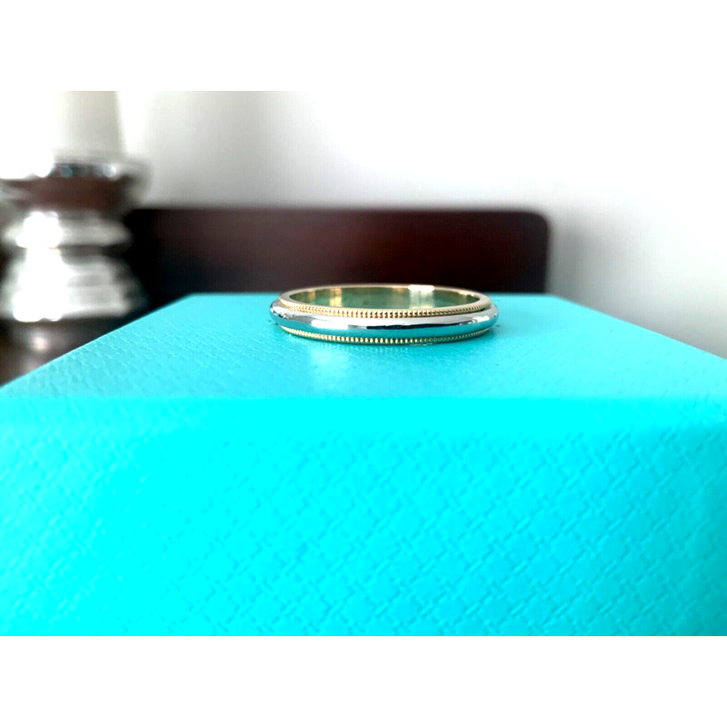 Pre-Loved Jewelry Tiffany Platinum and 18k Gold Wedding Band
