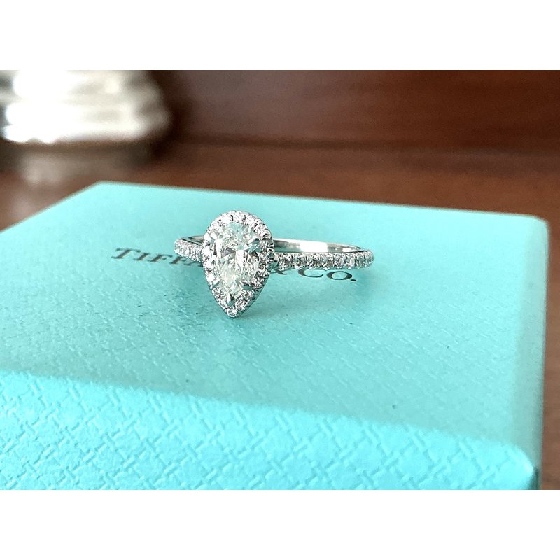 Shaped Diamond Tiffany And Co Soleste Ring Platinum Ring Tiffany