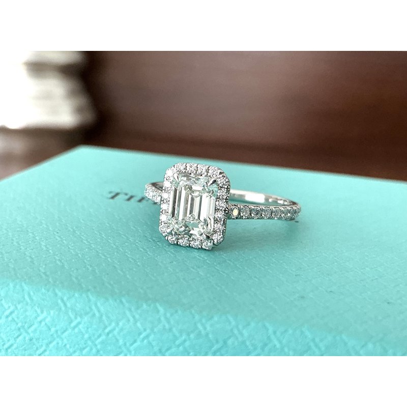 Wedding Rings Tiffany Novo Emerald Cut Engagement Ring Tiffany