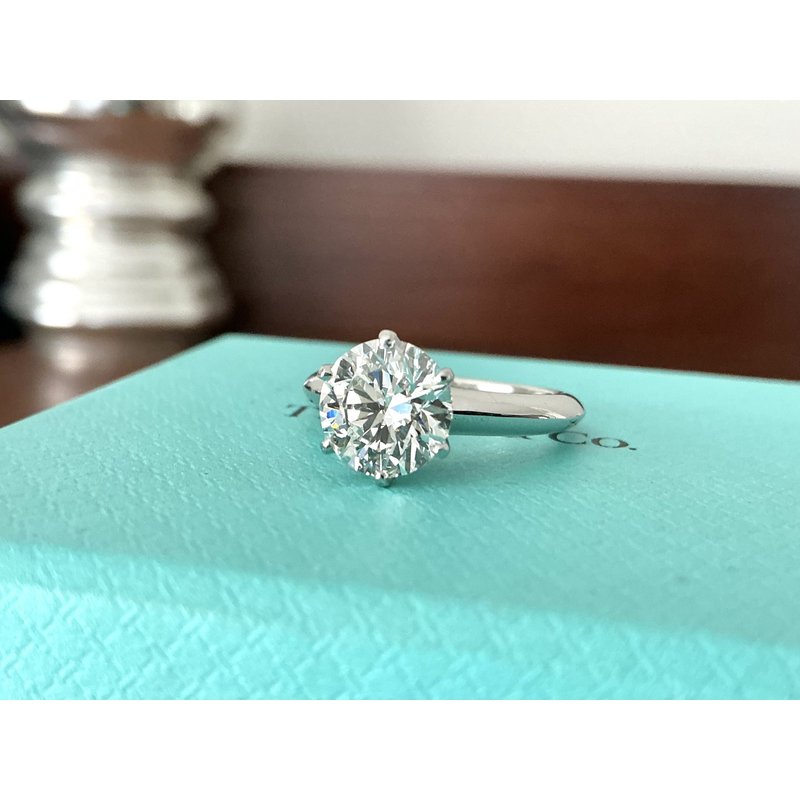 Tiffany Round ct Diamond Ring on Sale at Bluechipjewelry