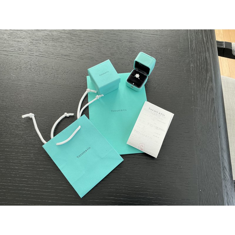 Tiffany Round 3.57 ct Diamond Ring on Sale at Bluechipjewelry