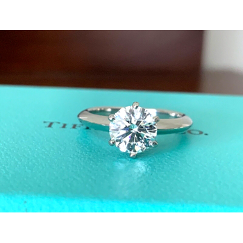 Pre-Loved Jewelry Tiffany Round .93 ct F VS2 3 EXC $16k NEW