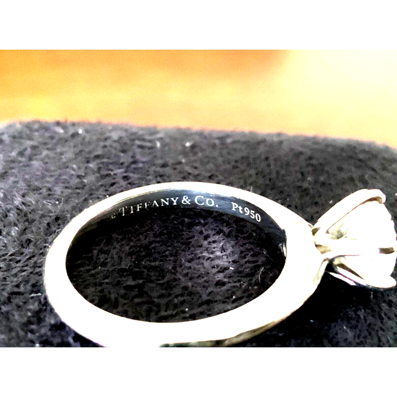 Pre-Loved Jewelry Tiffany Round .93 ct F VS2 3 EXC $16k NEW 3046