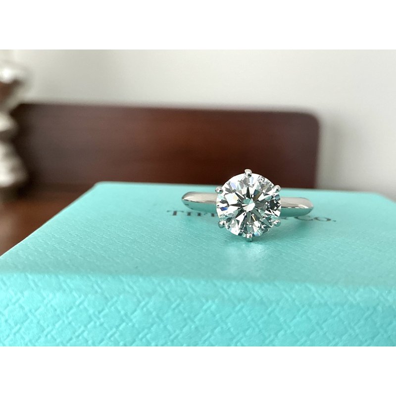 Tiffany Round ct Diamond Ring on Sale at Bluechipjewelry