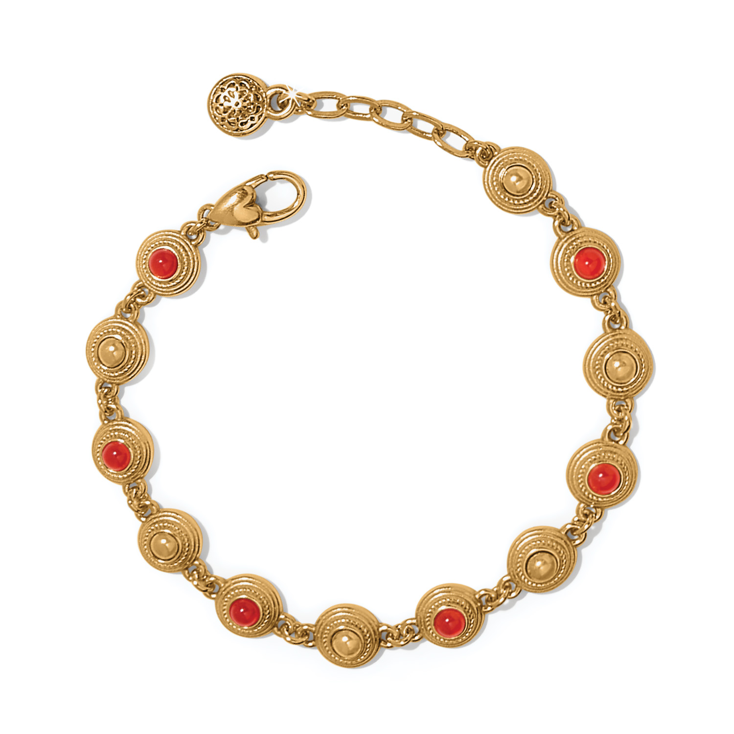 Brighton ブレスレット#518 Brighton One Heart Color Charm Bracelet 