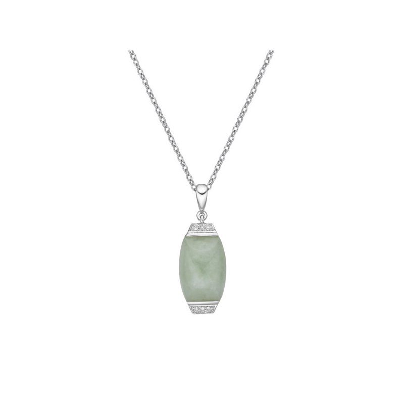 Jade And Diamond Necklace