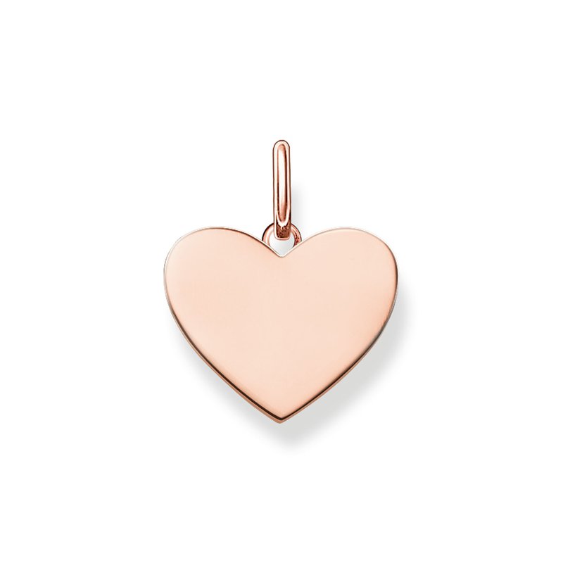 Thomas Sabo Sterling Silver With Rose Gold Plating Engravable - Main Image