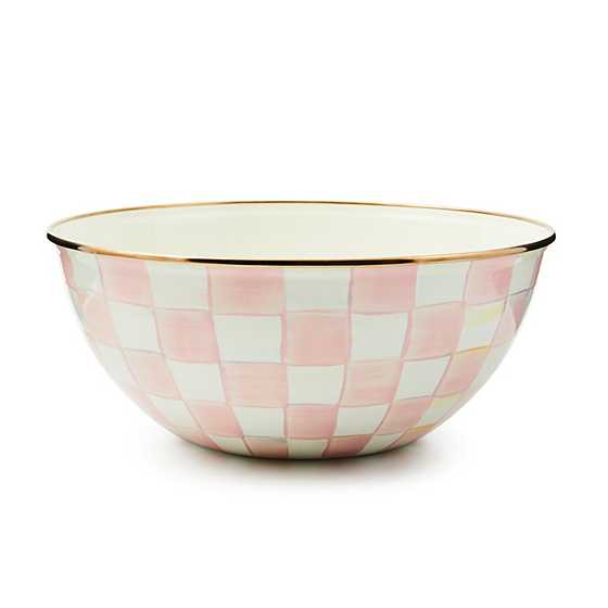 MacKenzie-Childs Rosy Check Large Everyday Bowl 001-542-03082