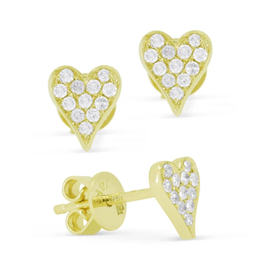 Kelley Collection Diamond Heart Studs 001-115-04666 - Kelley Jewelers