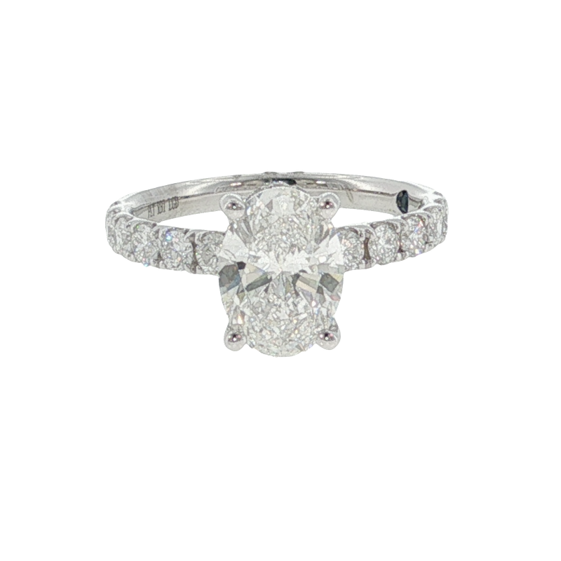 Family & Co. 2ct Oval Lab Created Diamond E VS1 .75cttw Side