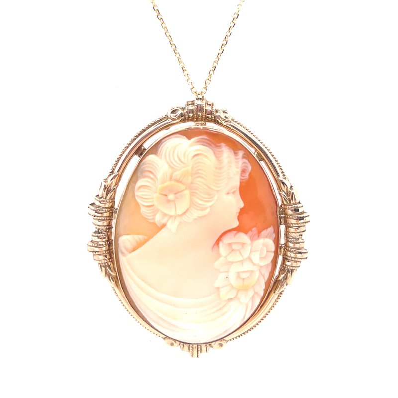 Estate Department Hand Carved Cameo 500-00348 - Family & Co. Jewelers