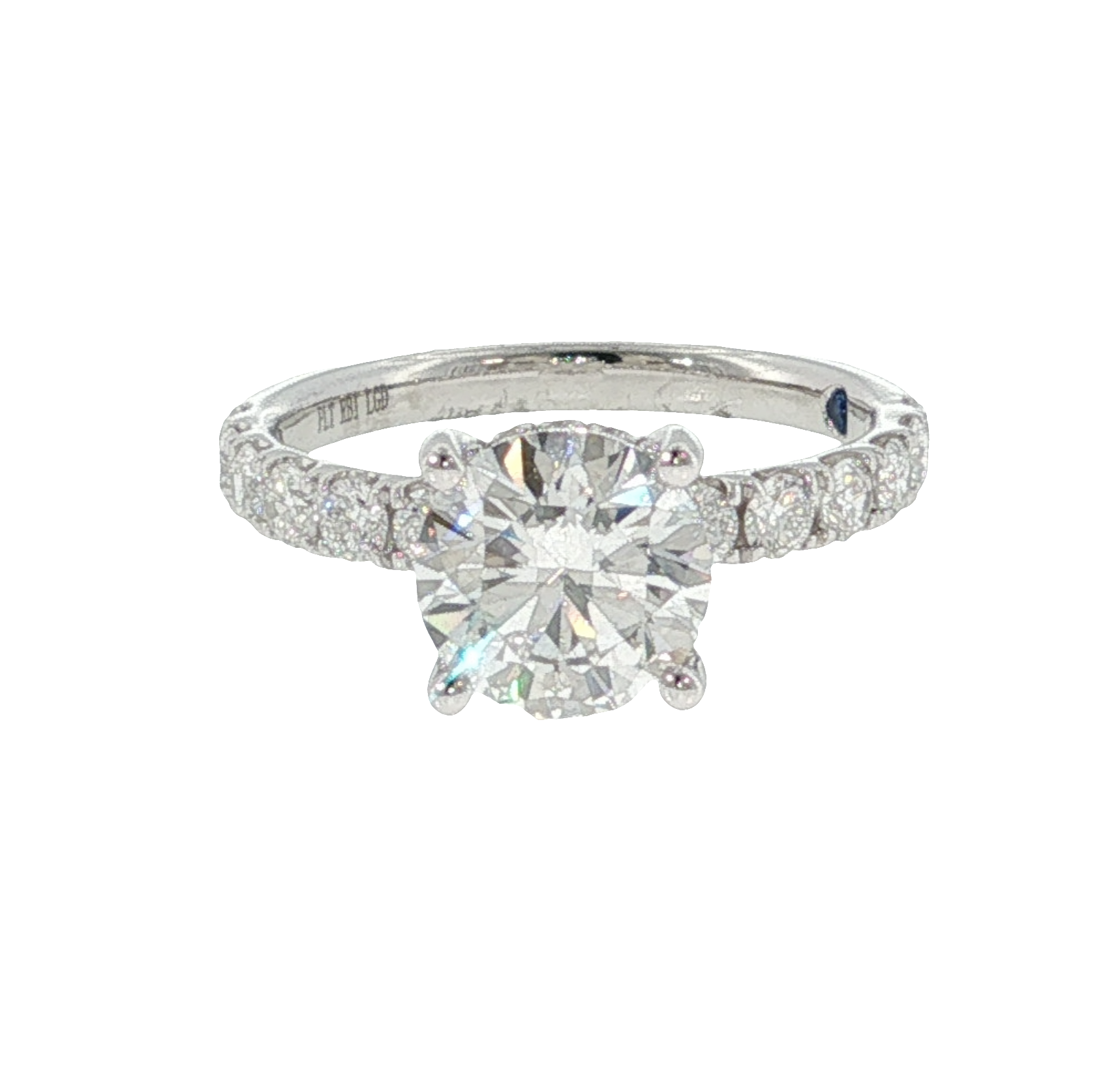 Family & Co. 2ct Round Lab Created Diamond E VS1 .75cttw Side