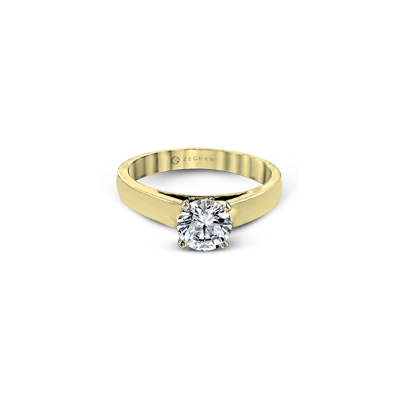 Zeghani 14 Karat Solitaire Engagement Ring 420-00136