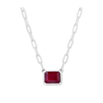 ★ROSEMONT★ Silver Black Spinel Necklace La Vie En Rose RC2 2.00 ct. t.w. Black Spinel and 1.60 ct. t.w. Sky Blue and