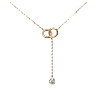 Family & Co. .25cttw Diamond Clover Necklace 18
