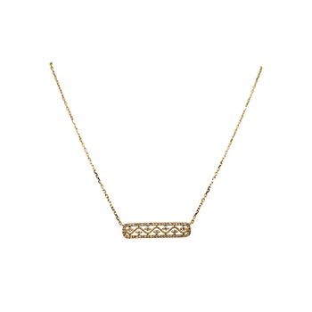 Family & Co. .25cttw Diamond Clover Necklace 18