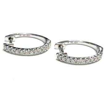 Diamond Hoop Earrings 62014