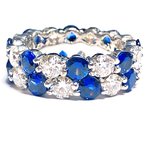 Decor Sapphire and Diamond Eternity Band 56804
