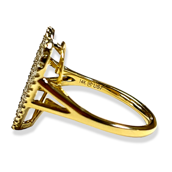Diamond Pave Heart Ring 61549