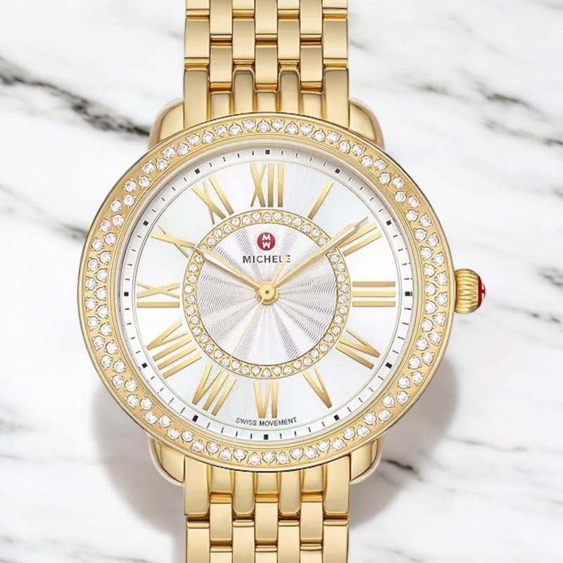 michele serein diamond watch