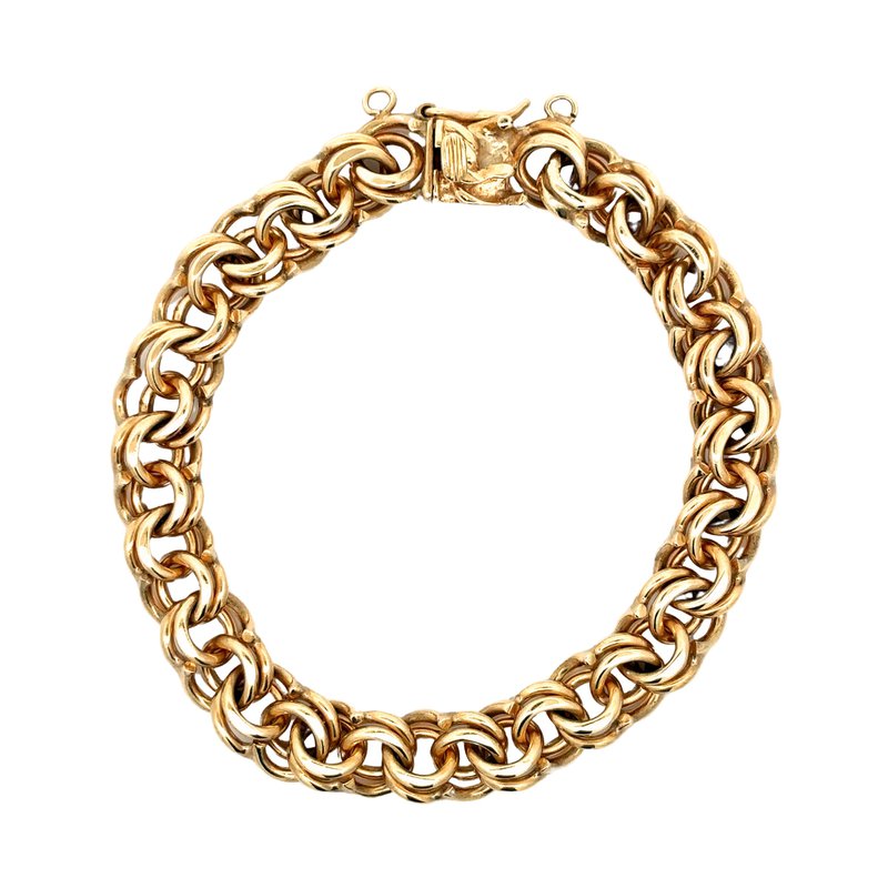 Heavy gold charm bracelet store