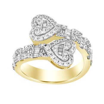 1ctw Heart Bypass Ring DD00981